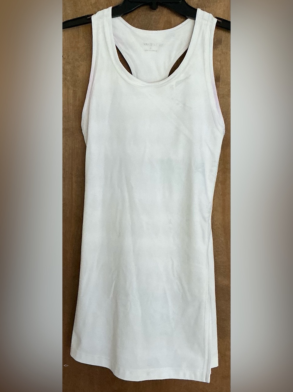 Tory Burch Performance Jersey Racerback Tennis Dress S White Tank Athletic